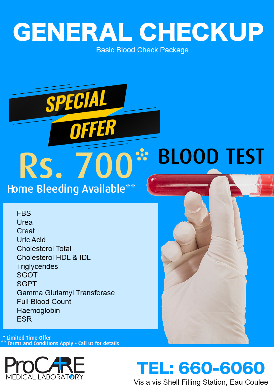 Discounted General Checkup - From ProCare Medical Laboratory - ProCare ...